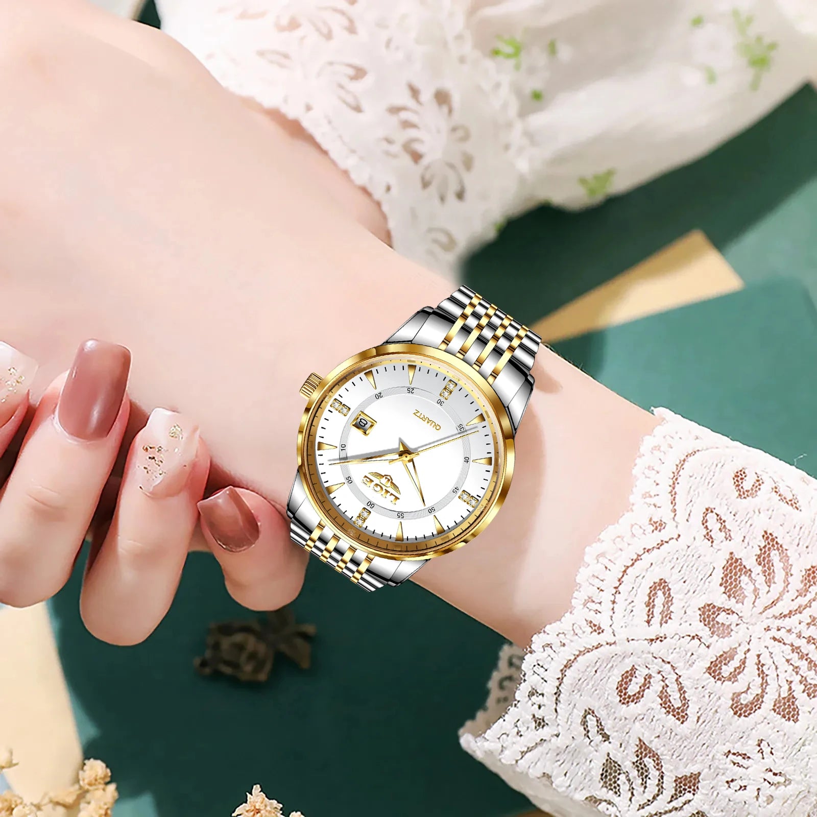 Montre Femme LIGE Acier Inoxydable Étanche | MDN Store