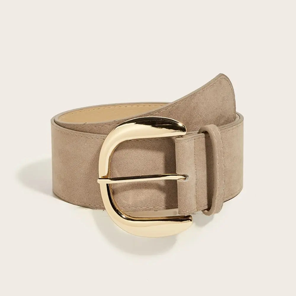 Ceinture Large Cuir Suédé Luxe | MDN Store