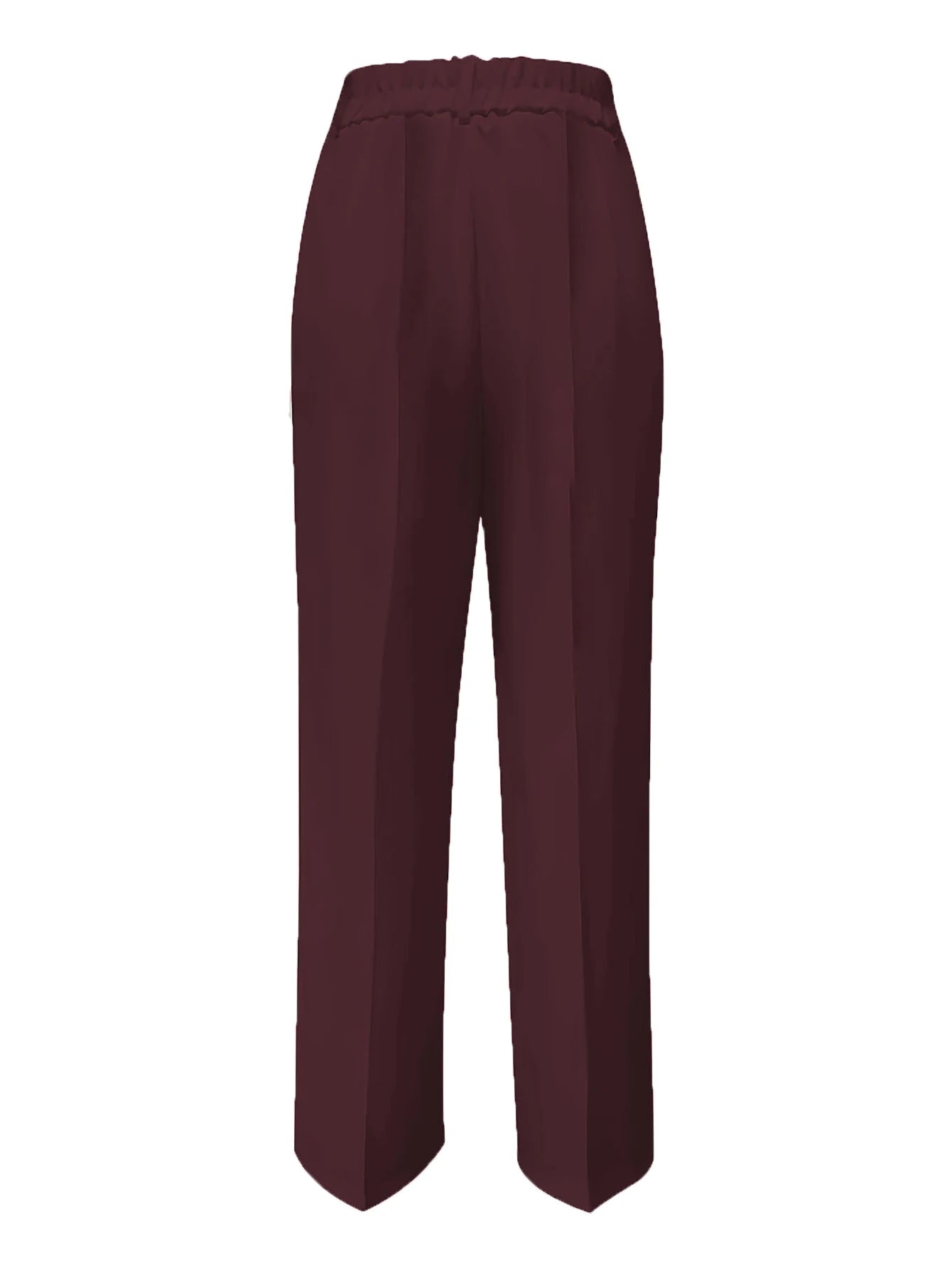 Pantalon Femme Taille Haute Drapé Coupe Droite Élégant | MDN