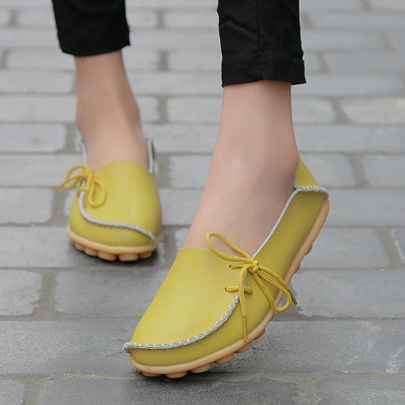 Ballerines Cuir Nœud Papillon Grande Taille | MDN