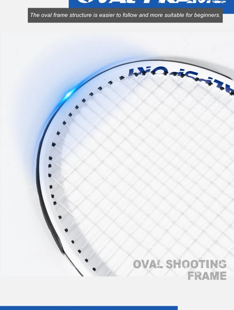 Raquette de Tennis Professionnelle ALPSPORT T800 — Fibre de Carbone 100%, Ultra-Légère 280g, Sangle Antidérapante | MDN Store 25