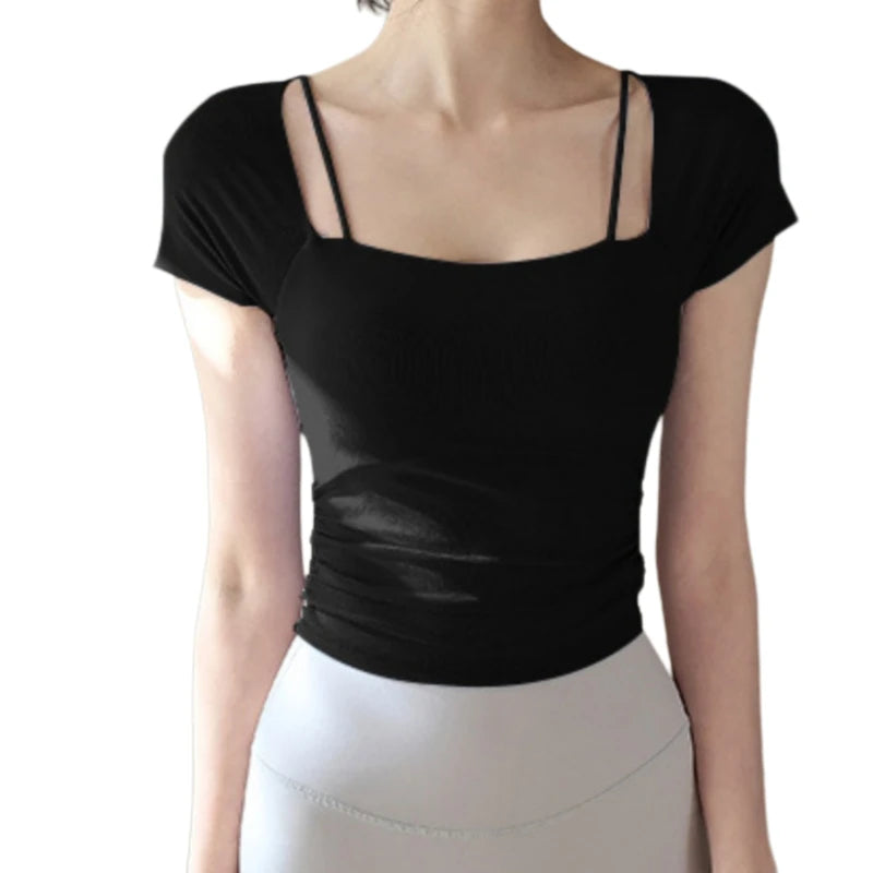 Top Yoga Femme Coussinets Mesh Pilates Fitness Gym | MDN Store