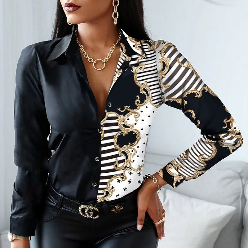 Chemise Imprimé Léopard Rayures Femme | MDN Store