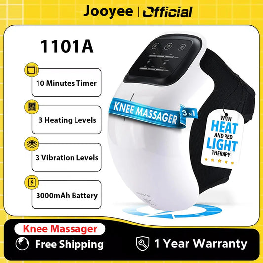 Masseur Genoux Sans Fil Infrarouge LED - Thérapie Chaleur 3 Niveaux | MDN