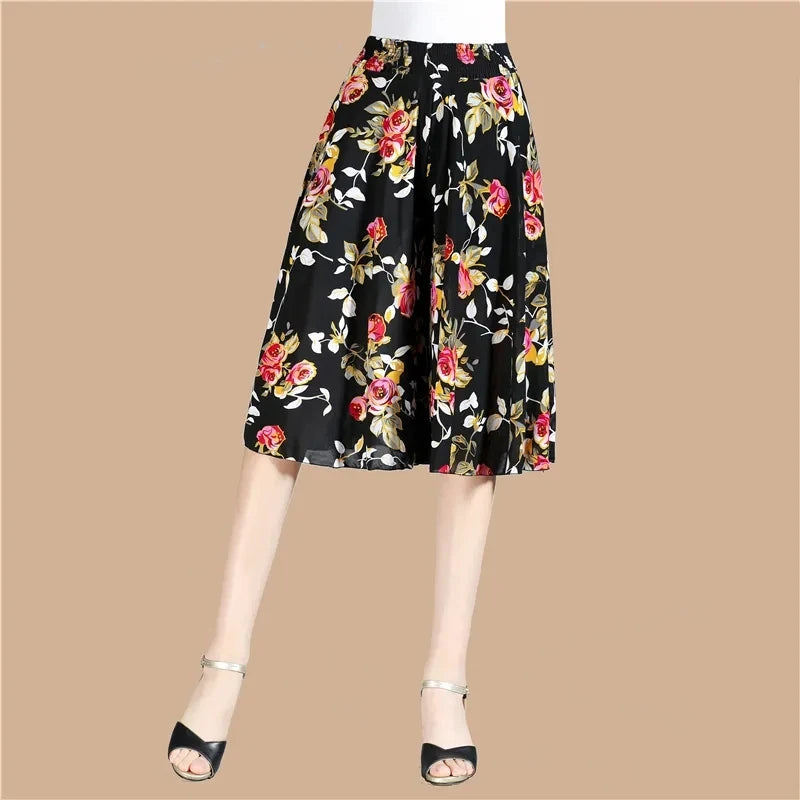 Jupe-Culotte Imprimé Floral Grande Femme | MDN Store