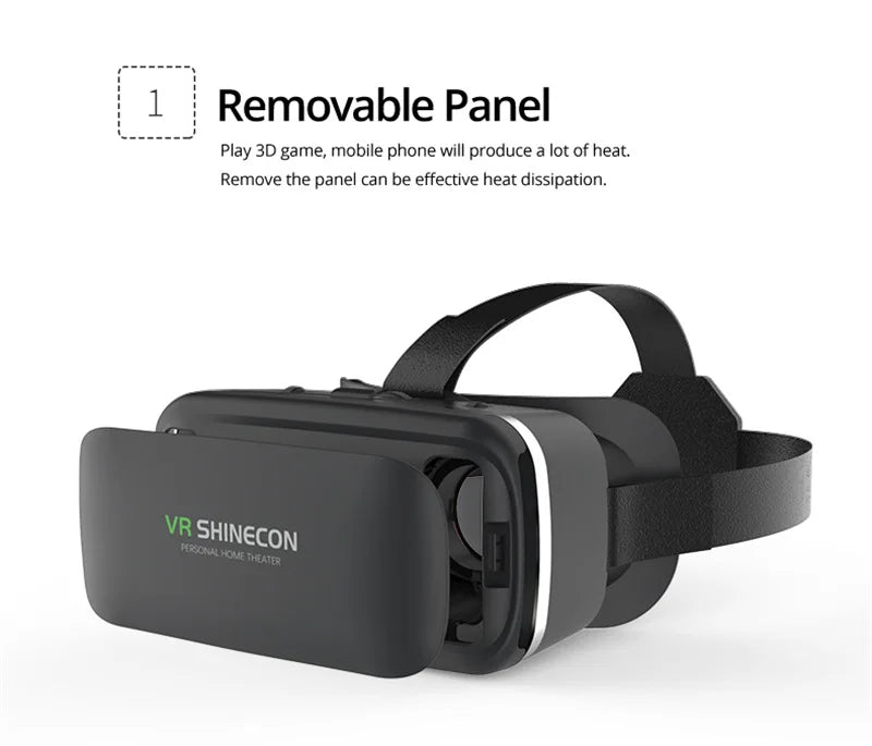 Casque VR Shinecon 10.0 - Lunettes 3D Réalité Virtuelle pour Smartphone | MDN