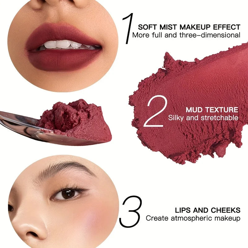 Gloss Lèvres Mat Velours 19 Couleurs Imperméable Nude Noir Rouge | MDN Store