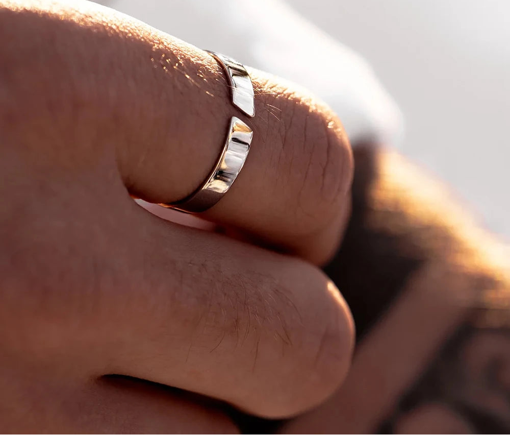 Bague Simple Acier Inoxydable Unisexe Minimaliste Personnalisée | MDN Store
