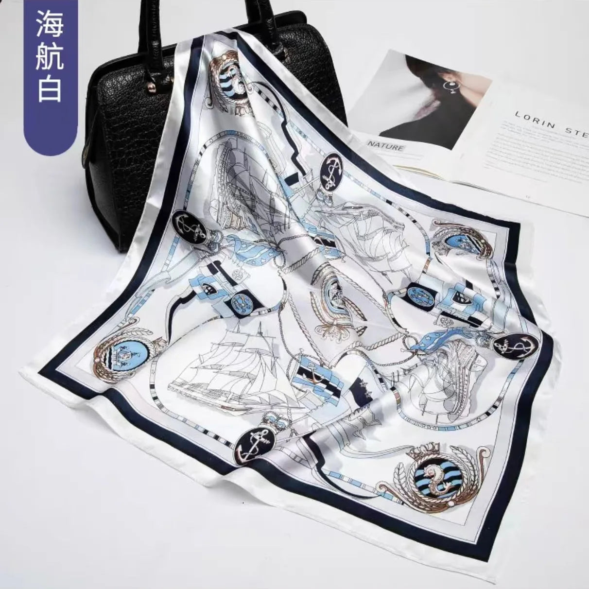 Foulard Carré Soie Mûrier 100% Rose 70x70cm Femme | MDN Store