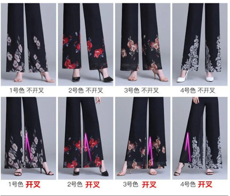 Pantalon Grande Femme Mousseline Imprimé | MDN Store