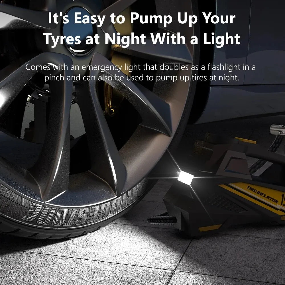 Compresseur Air Portable 12V 150PSI LED | MDN