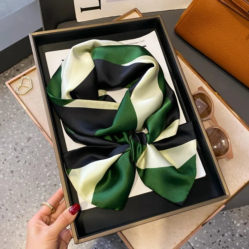 Foulard Soie Long Étroit Femme Cravate | MDN Store