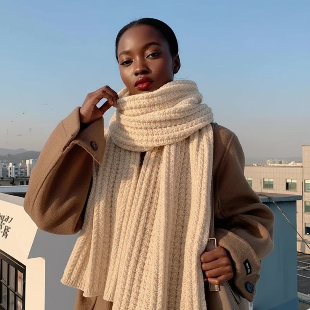 Écharpe Tricotée Thermique Hiver | MDN Store