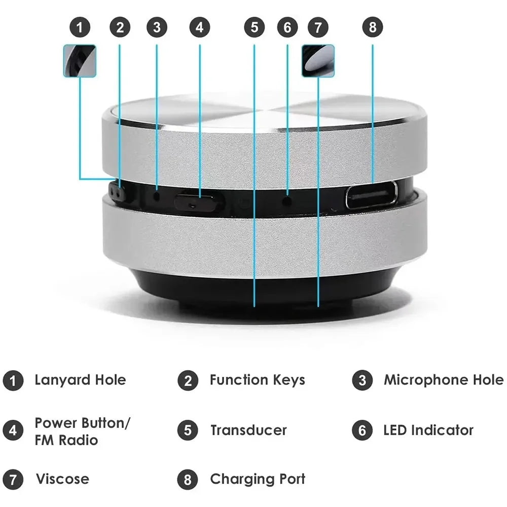 Enceinte Conduction Osseuse Bluetooth TWS FM | MDN Store