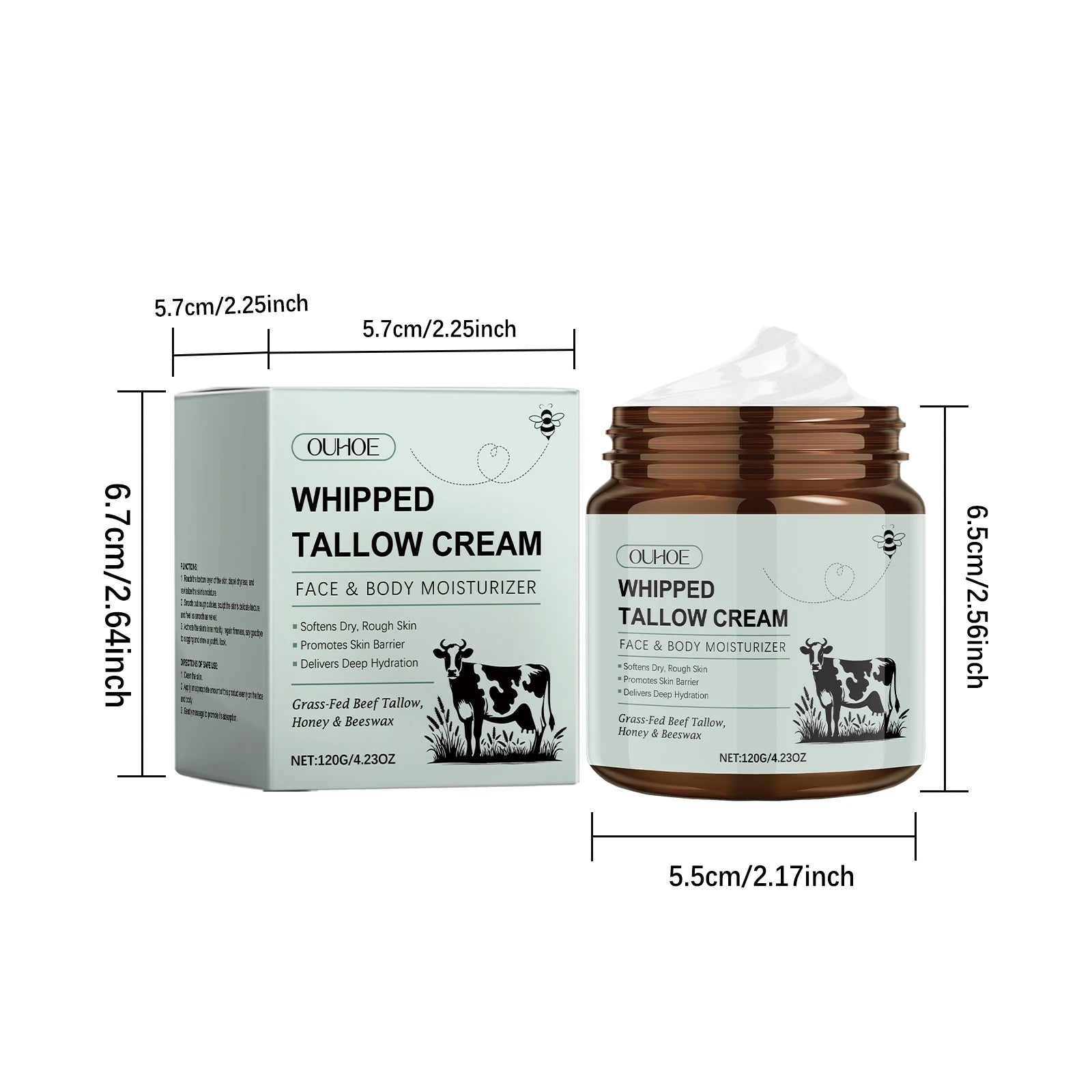 Crème Hydratante Suif de Bœuf Éclaircissant Raffermissant Corps | MDN Store