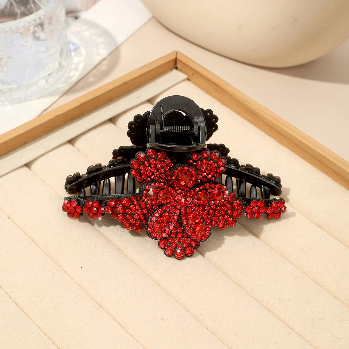 Pince Cheveux Fleur Strass Élégante - Barrette Crabe Mode Femme | MDN Store