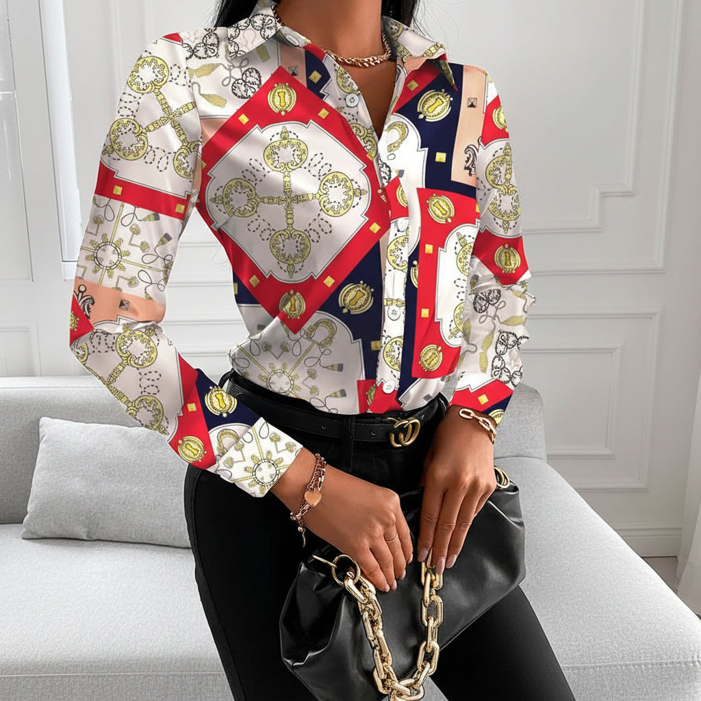Chemise Femme Imprimé Géométrique | MDN Store