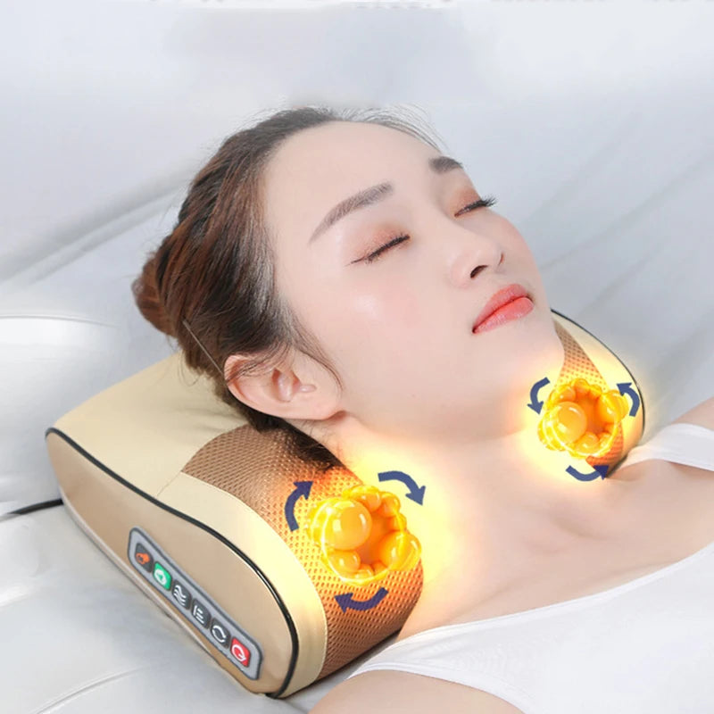 Oreiller Masseur Électrique Infrarouge - Dos, Cou & Épaules | MDN Store 25