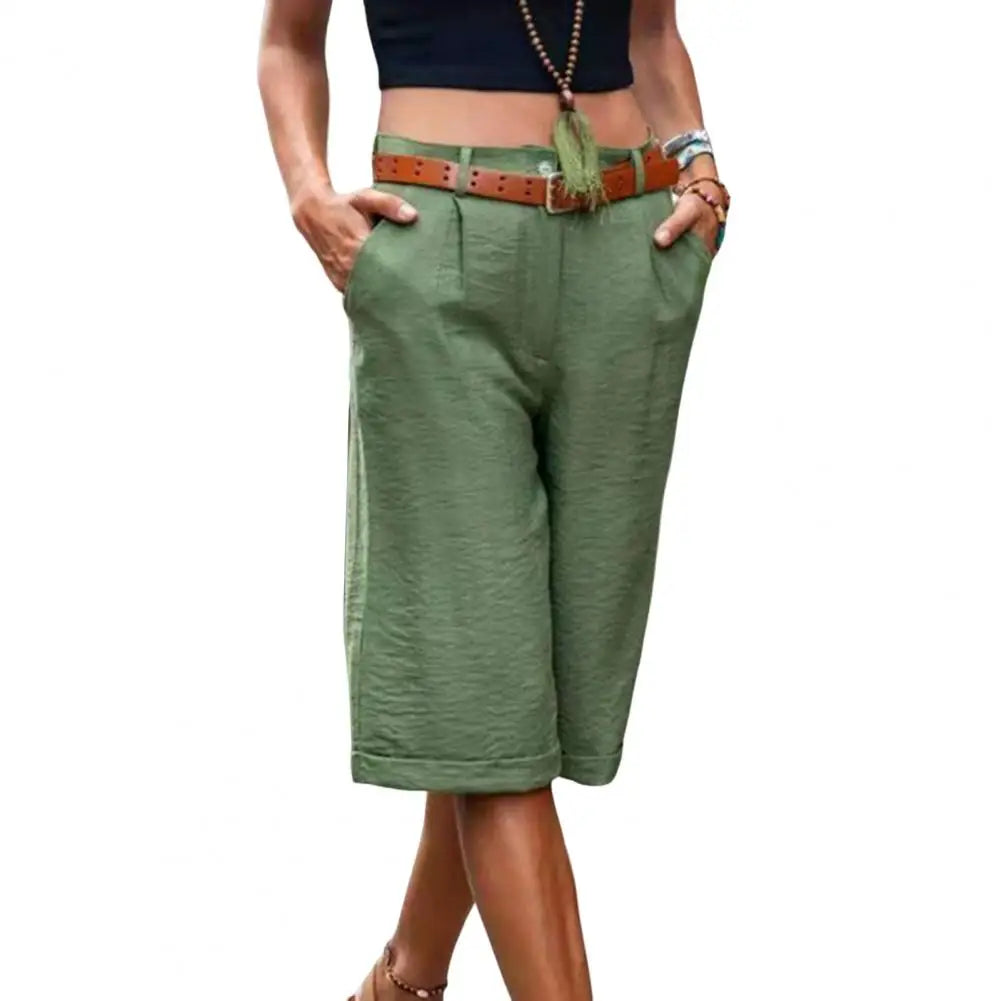 Short Femme Coton Lin Taille Moyenne Large | MDN Store