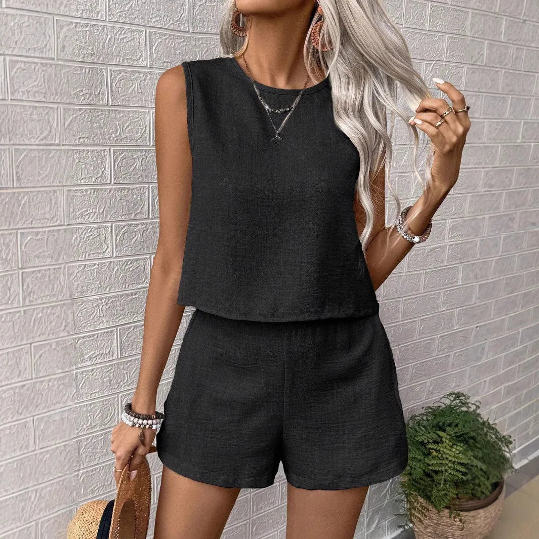 Ensemble Haut et Short Femme Sans Manches Casual | MDN Store 25