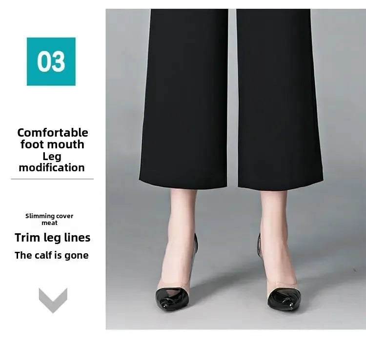 Pantalon Large Soie Glacée Blanc Femme | MDN Store