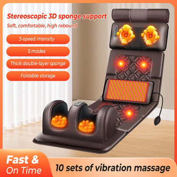 Matelas Massage Chauffant Corps Entier Pétrissage Vibration | MDN Store 25