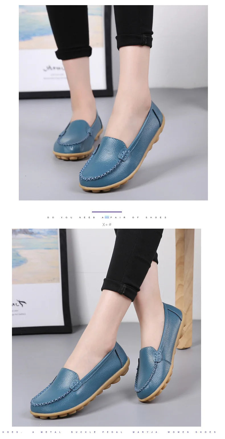 Chaussures Cuir Confort Slip-On Respirantes | MDN Store