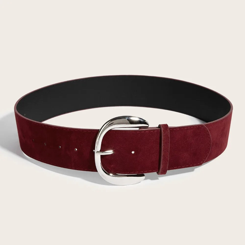 Ceinture Large Cuir Suédé Luxe | MDN Store