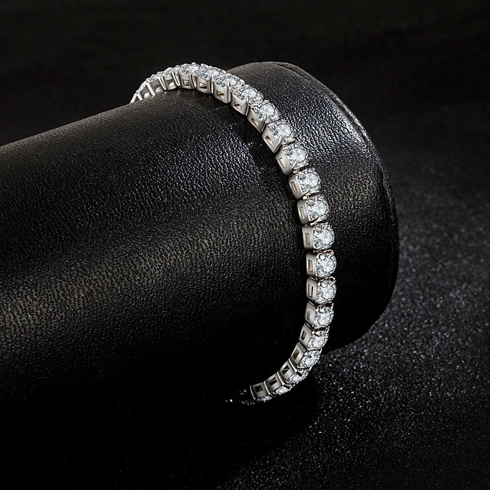 Lihong S925 Sterling Argenté Bracelet Zirconia Tennis Ball Femme | MDN Store