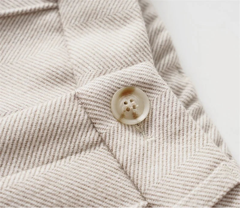 Pantalon Femme Laine Taille Haute - Velours Épais Chaud Automne Hiver | MDN