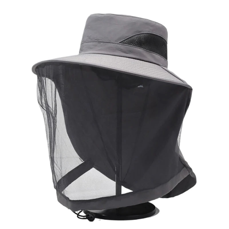 Chapeau Pêche Moustiquaire Anti-Insectes Vert | MDN Store