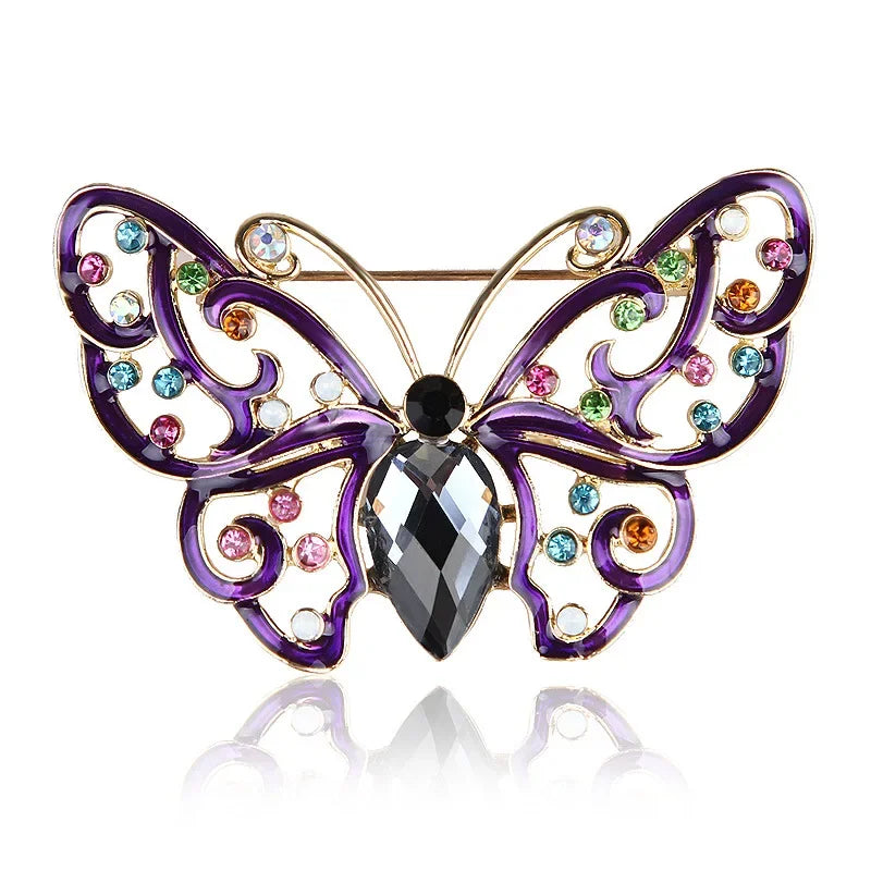 Broche Papillon Baroque Vintage Pin Badge Élégant | MDN