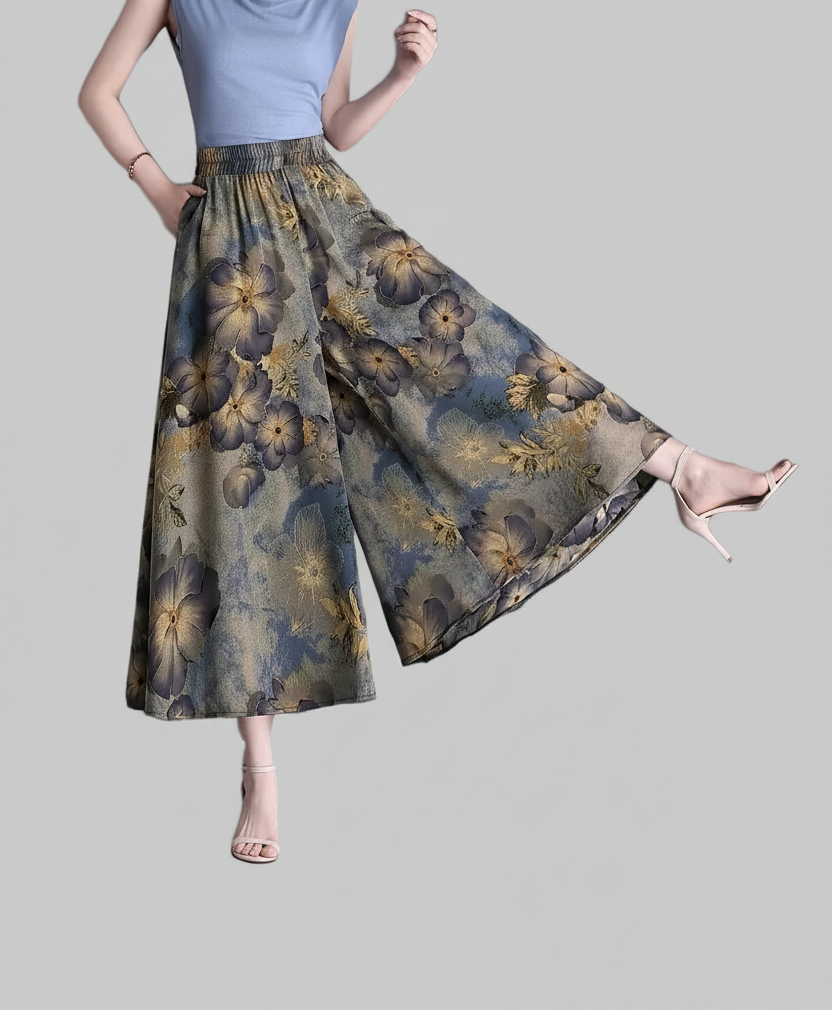 Jupe-Pantalon Femme Évasée Noire Protection Solaire | MDN Store