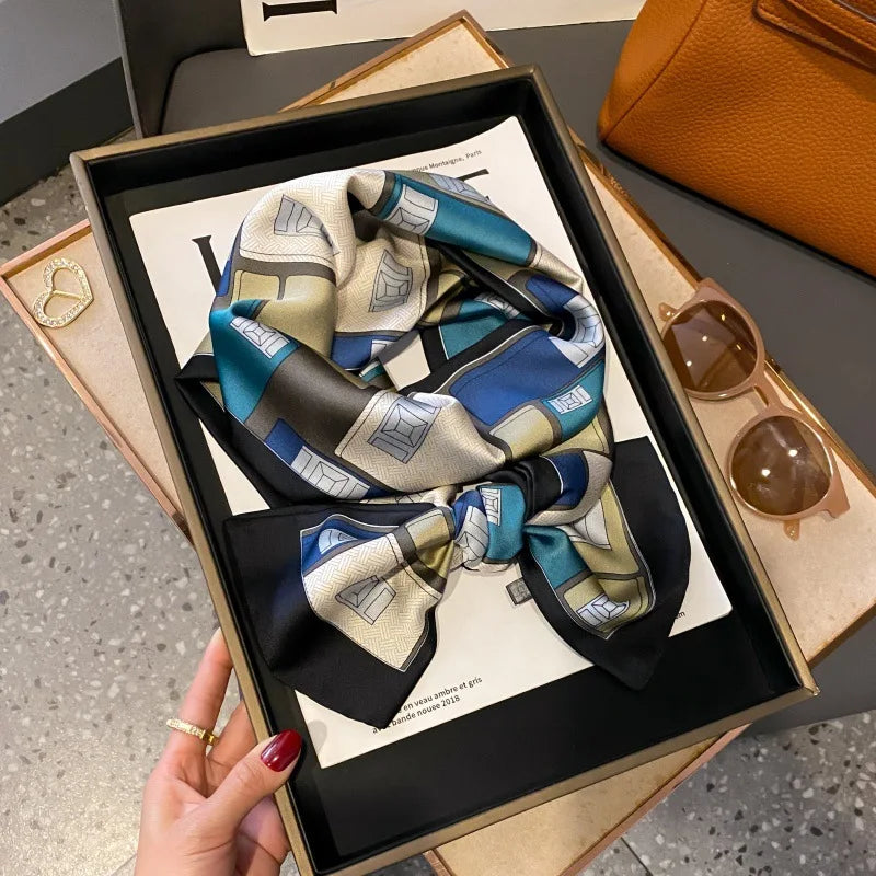 Foulard Soie Long Étroit Femme Cravate | MDN Store