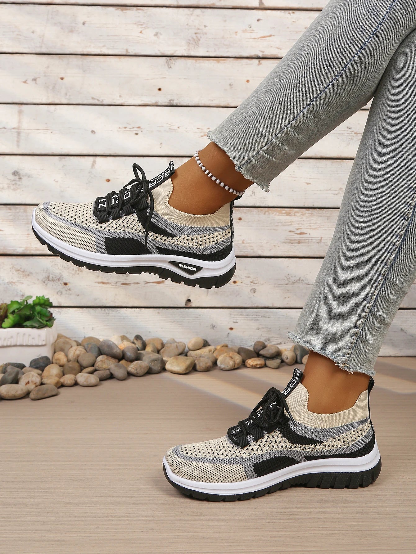 Baskets Bicolores Décontractées Femme Été | MDN Store 25