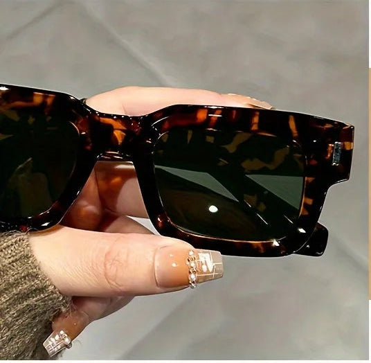 Lunettes Soleil Rectangle Léopard | MDN Store