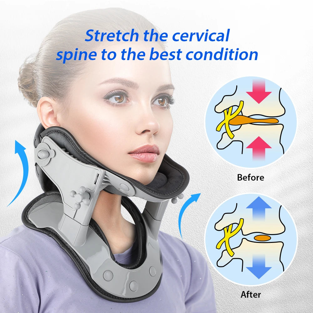 Collier Cervical Chauffant Traction Ajustable Correction Posture | MDN Store