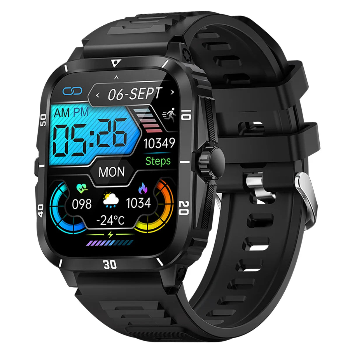 Montre Connectée Sport 1.96" Appels Bluetooth Étanche | MDN