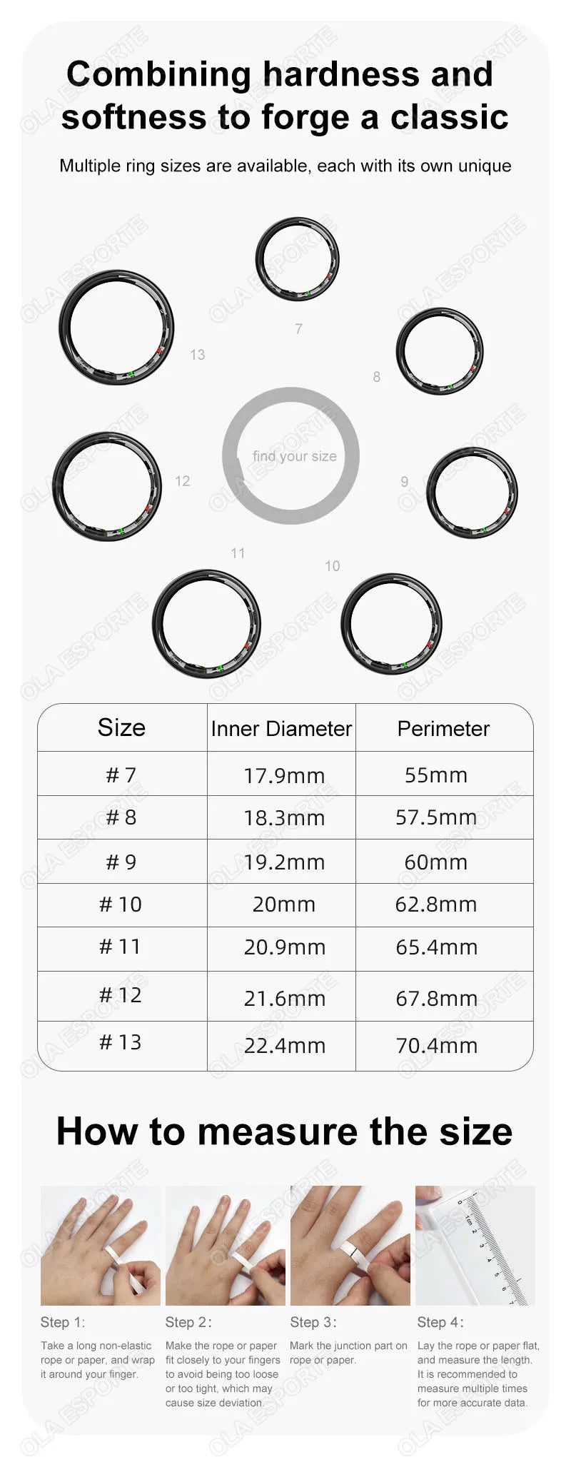 Bague Connectée Smart Ring Santé Température Étanche 5ATM | MDN Store