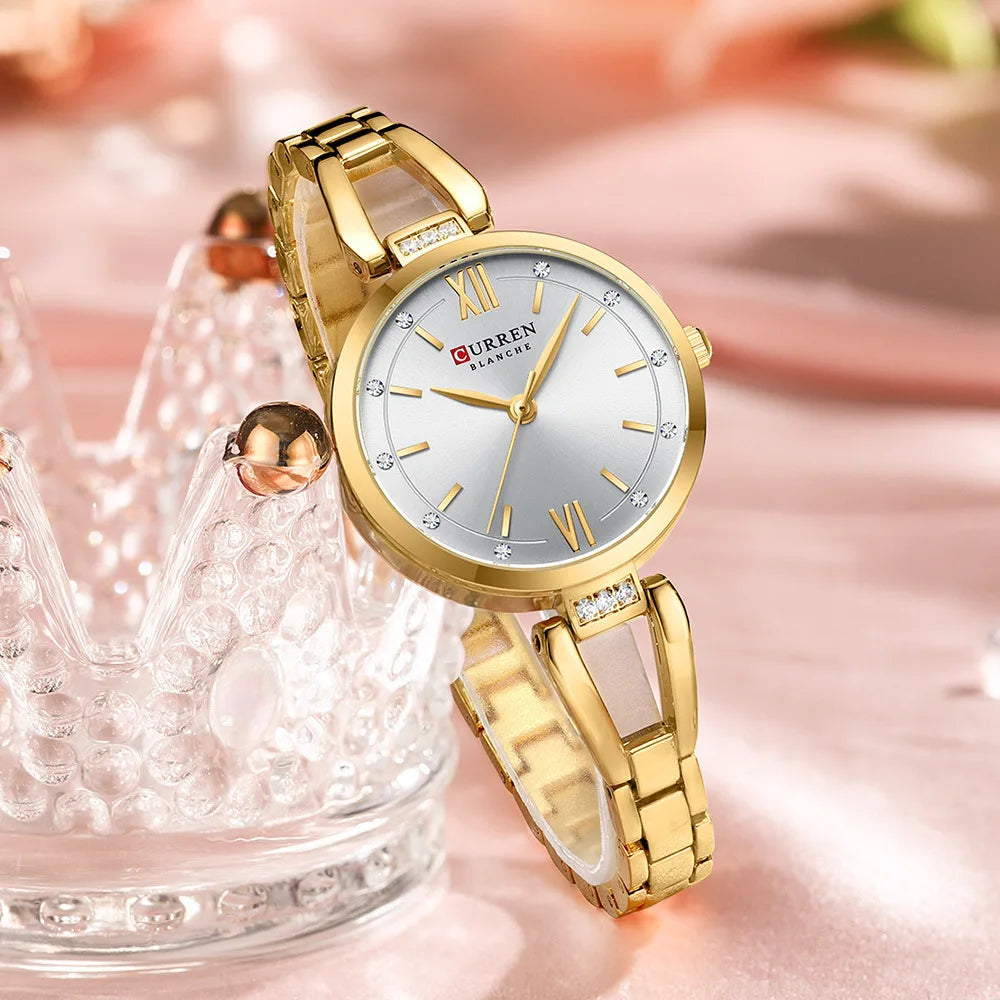 Montre Quartz Femme Acier Inoxydable Elegante Bracelet Fashion | MDN Store 25