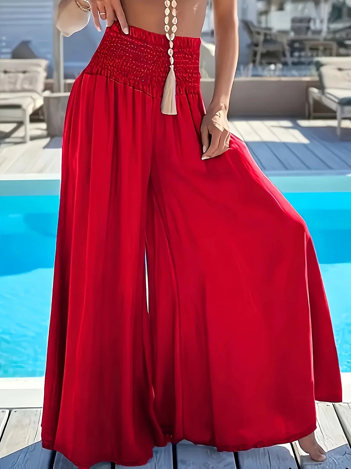 Pantalon Grande Taille Soie Glacée Femme | MDN Store