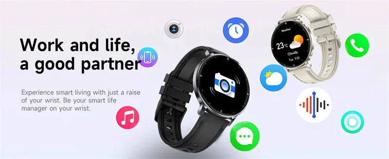 Montre Connectée AMOLED 1.32" Lampe Torche Bluetooth | MDN Store