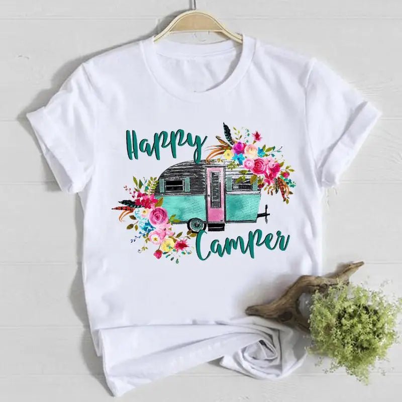 T-shirt Fleurs Printemps Graphique Femme | MDN
