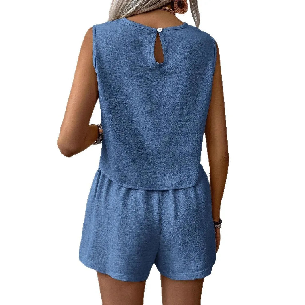Ensemble Haut et Short Femme Sans Manches Casual | MDN Store 25