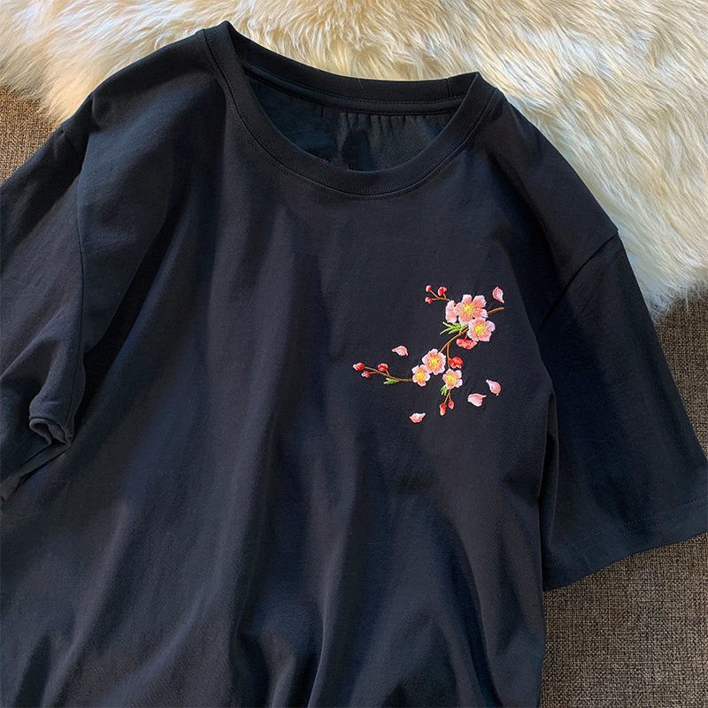 T-Chemise Broderie Cerisiers Femme | MDN Store