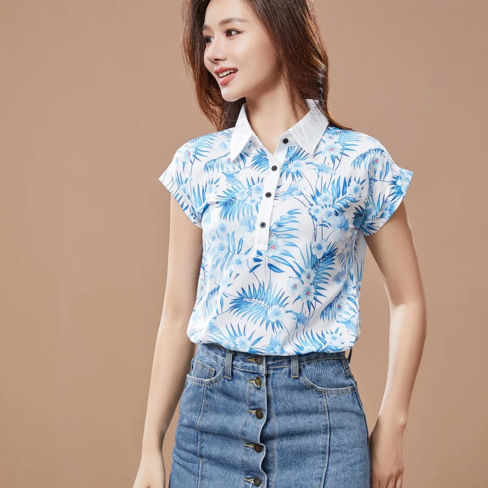 Femme Printemps Été Style Mousseline Blouses Chemise Femme | MDN Store