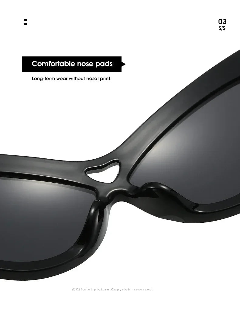 Lunettes de Soleil Cat Eye Papillon Y2K UV400 - Femme | MDN