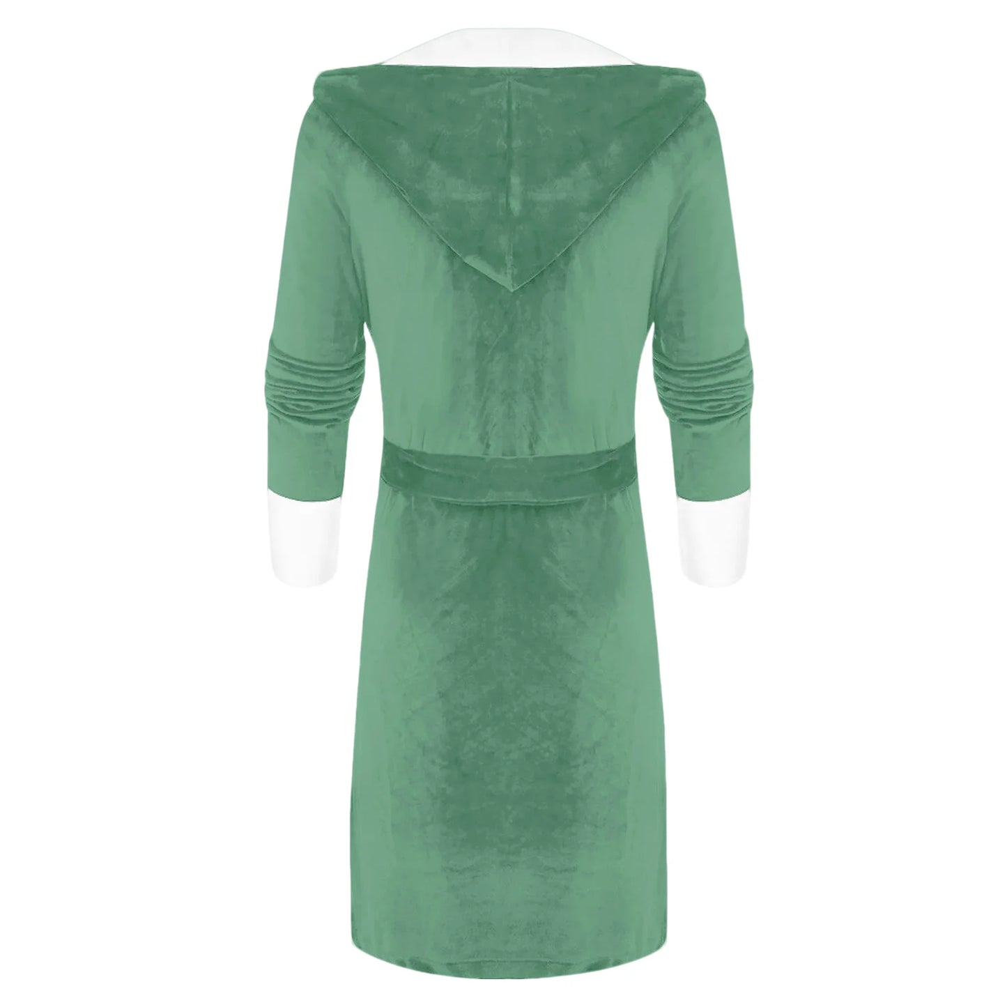 Peignoir Femme Peluche Ceinture Manches Longues Hiver | MDN