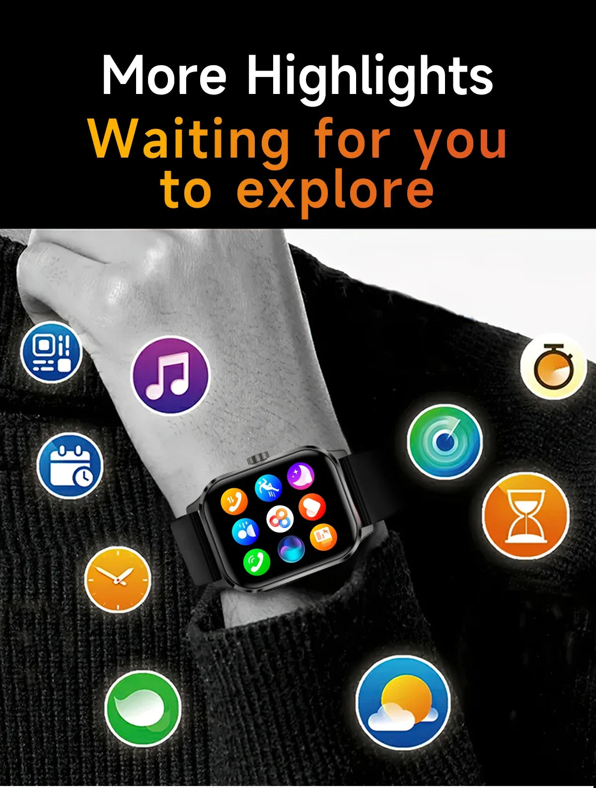 Montre Connectée Ultra-Fine 1.99" Appels Bluetooth GPS | MDN Store