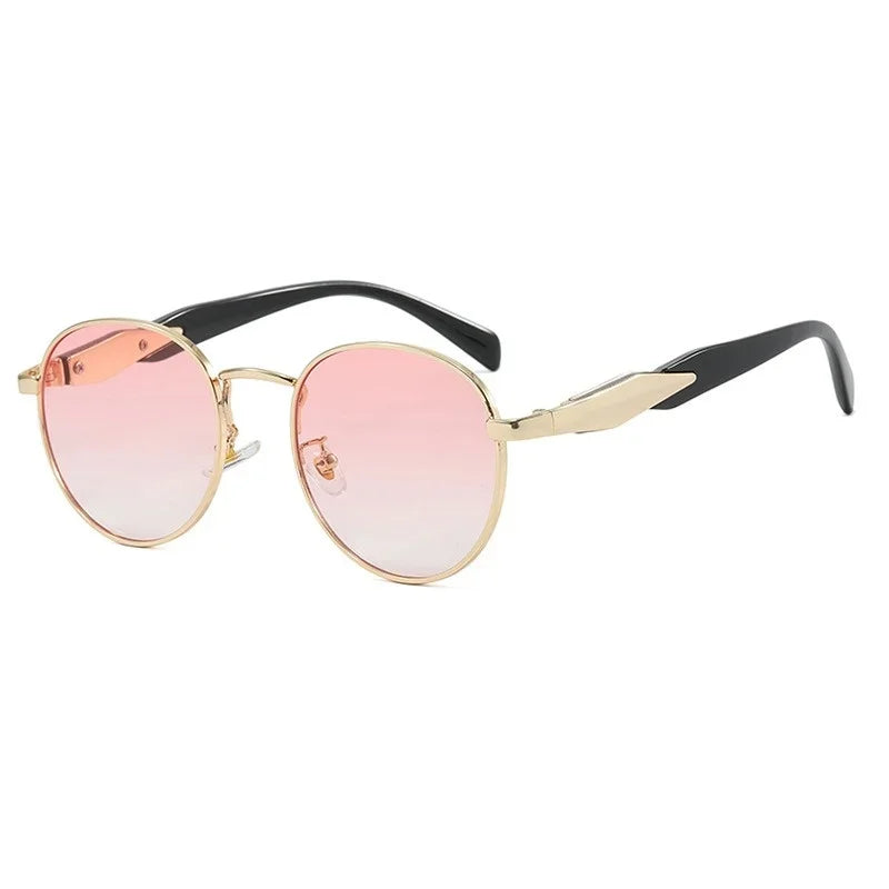 Lunettes de Soleil Rondes Vintage Métal UV400 - Femme | MDN